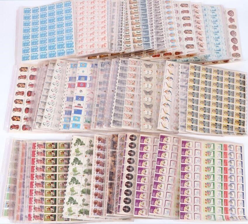 Lot 210217: UNITED STATES FULL SHEET STAMP COLLECTION - (58)