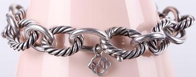 DAVID YURMAN STERLING CLASSIC CABLE LINK BRACELET. David Yurman sterling silver classic cable 