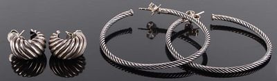 DAVID YURMAN TWISTED ROPE STERLING EARRINGS. David Yurman twisted rope sterling silver ladies 