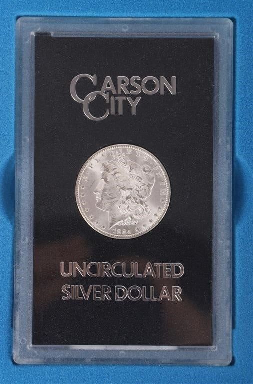 Lot 211225: 1884 CC MORGAN DOLLAR MS RICHARD NIXON GSA SERIES