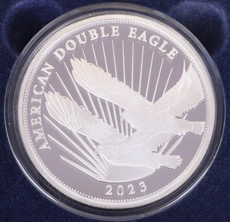 Lot 211239: 2023 FINE SILVER $20 PF COOK ISLANDS D. EAGLE