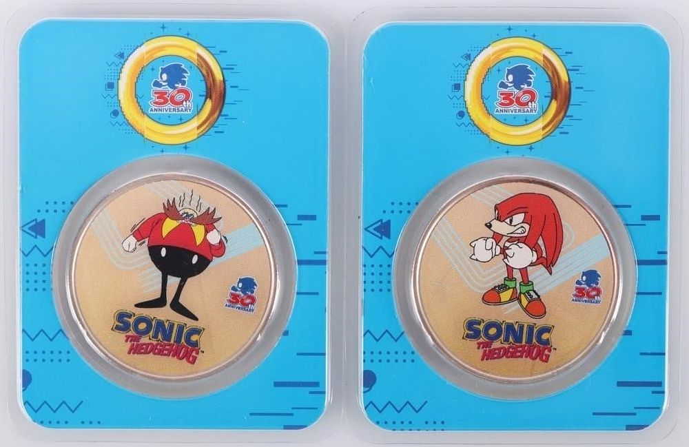 Lot 211247: .999 1OZ SILVER ROUND 2021 SONIC 30TH ANN. (2)