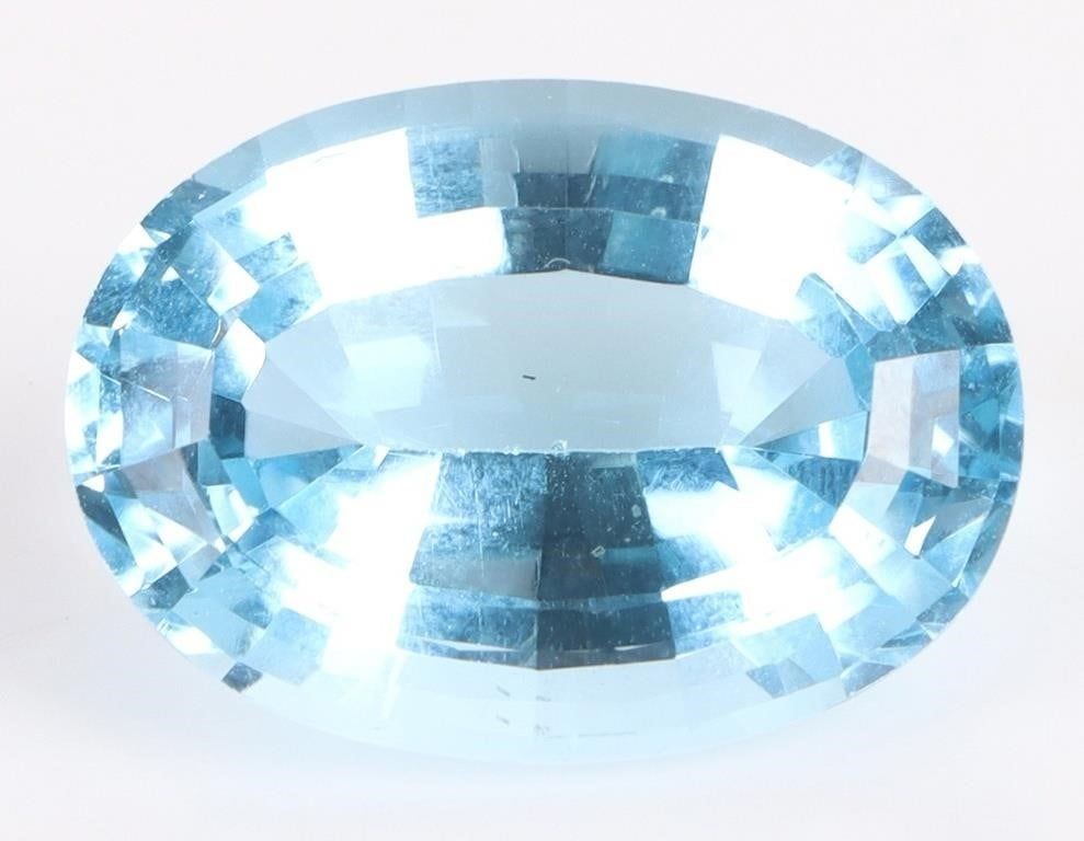 Lot 211260: 16.75 CT LOOSE TOPAZ OVAL CUT GEMSTONE