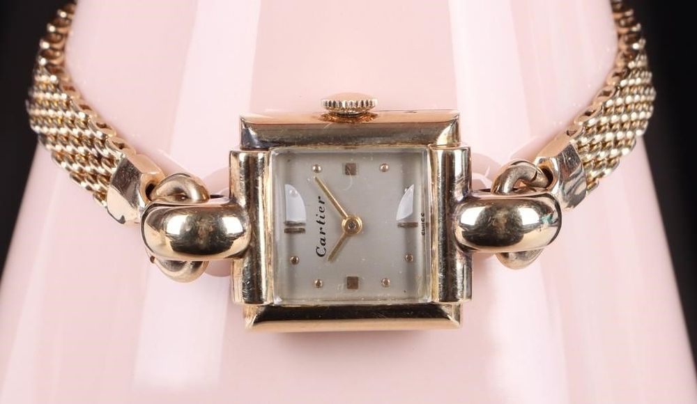 Lot 211302: CARTIER 14K YELLOW GOLD LADIES WRISTWATCH