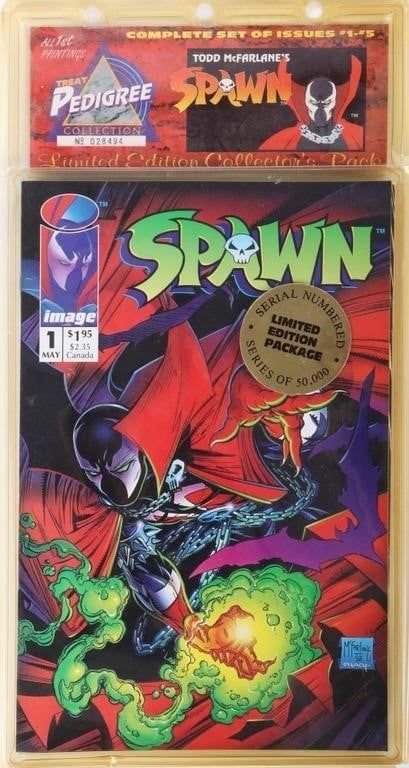 Lot 211330: SPAWN #1-4 LMTD EDITION PACKAGE 1ST APP. COMICS