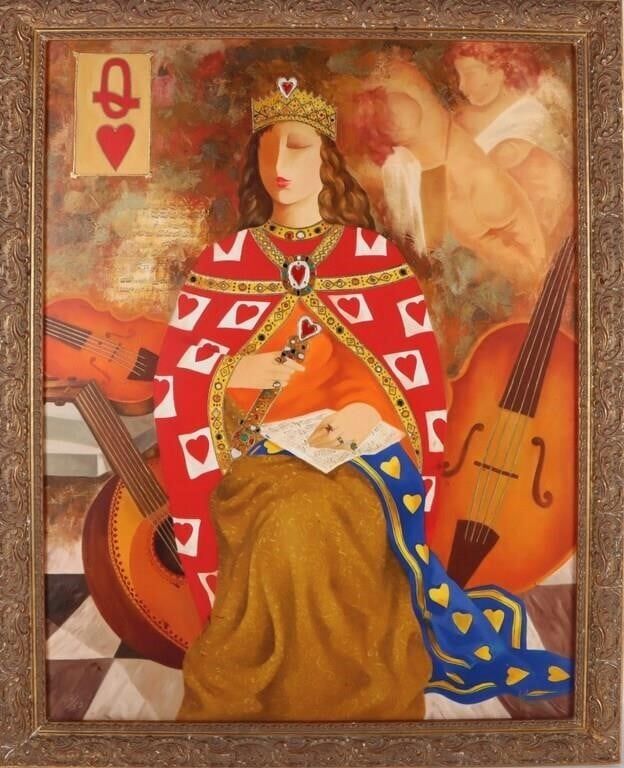 Lot 211353: ARBE BARBERYAN "QUEEN OF HEARTS' ENHANCED GICLEE