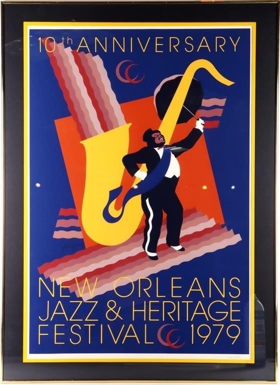 Lot 211381: 1979 NEW ORLEANS JAZZ & HERITAGE FEST LMTD POSTER