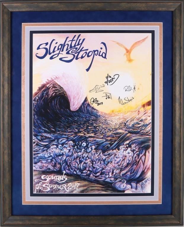Lot 211383: SLIGHTLY STOOPID AUTOGRAPHED ART PRINT POSTER