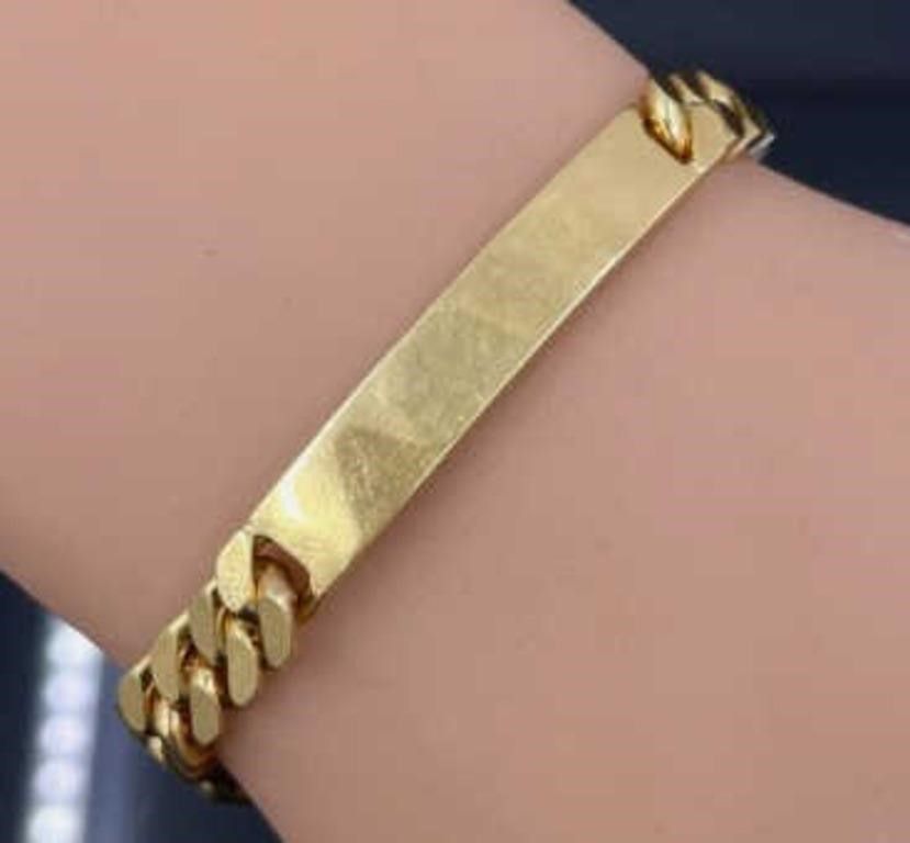 Lot 211292a: GEORGES L'ENFANT CARTIER 18K CURB LINK BRAC. VNTG