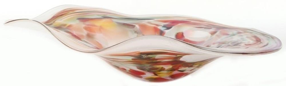 Lot 212269: ITALIAN MURANO ART GLASS RAINBOW PLATE