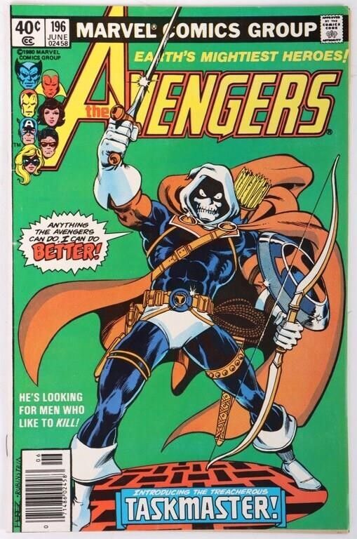 Lot 212328: THE AVENGERS #196 (1980) 1ST APP. TASKMASTER
