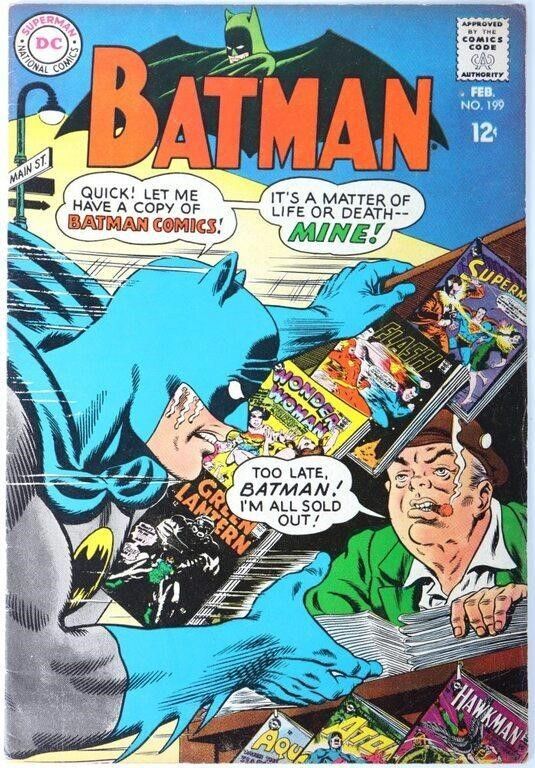 Lot 212330: BATMAN #199 SILVER AGE COLLECTIBLE COMIC BOOK
