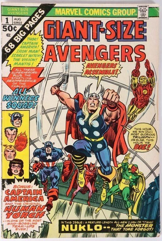 Lot 212341: GIANT-SIZE AVENGERS #1 COMIC BOOK 1974