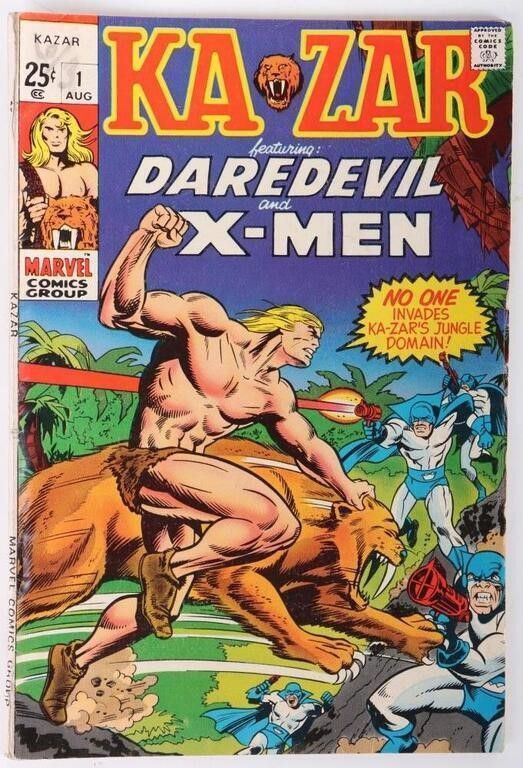 Lot 212345: KA-ZAR #1 - 1ST REPRINT OF 1ST APP. -  MARVEL 1970