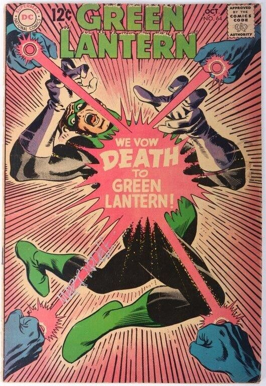 Lot 212346: MART NODELL SIGNED GREEN LANTERN #64 COMIC