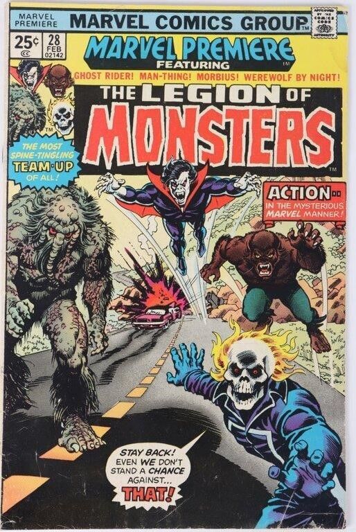 Lot 212347: MARVEL COMICS GROUP THE LEGION OF MONSTERS #28