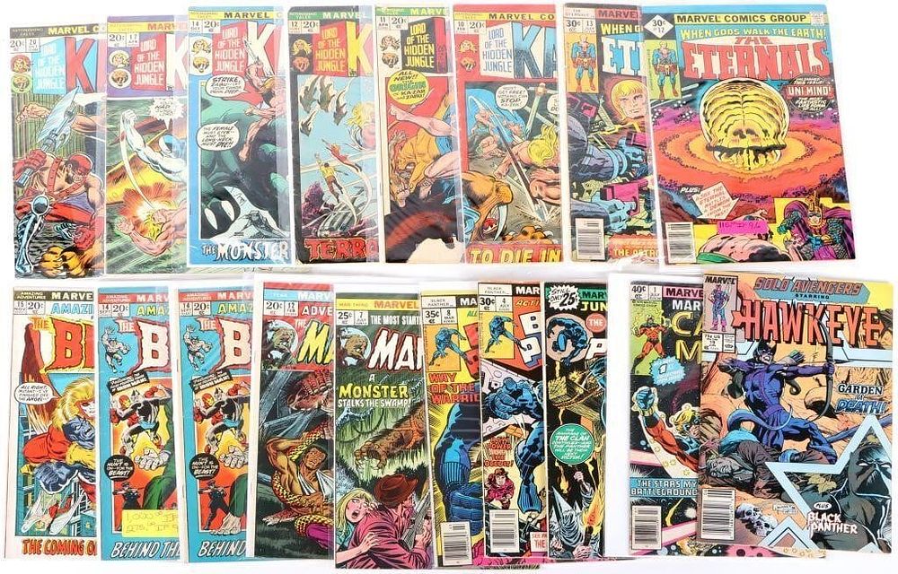 Lot 212350: MARVEL SOLO TITLES COLLECTION 18 RAW BOOKS