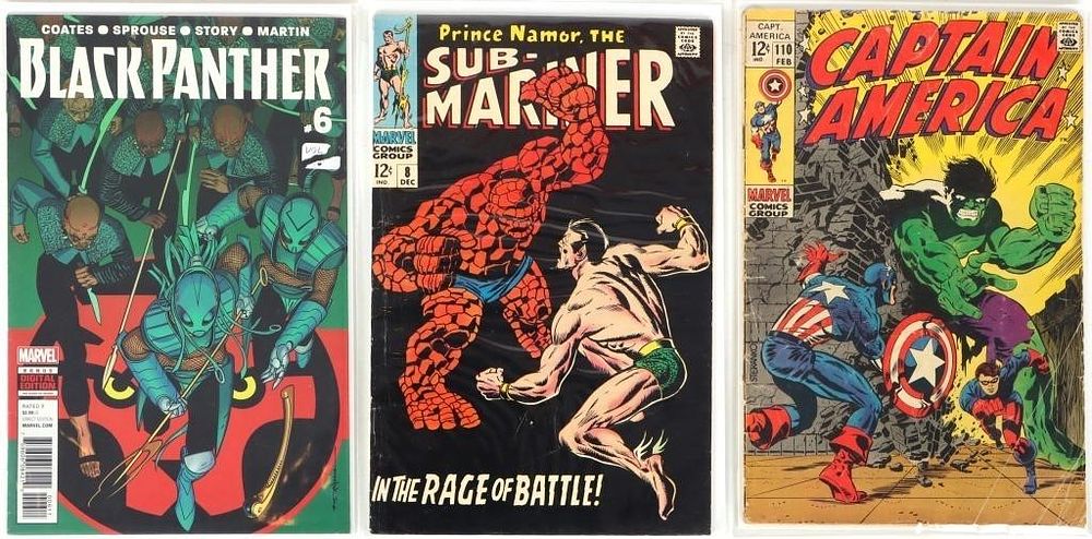 Lot 212351: MARVEL VINTAGE & KEY HERO TRI-COMIC COLLECTION