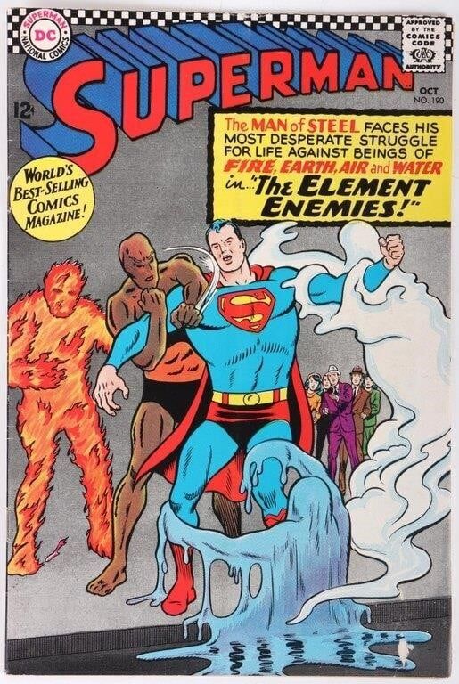 Lot 212358: SUPERMAN #190 DC COMICS 1966