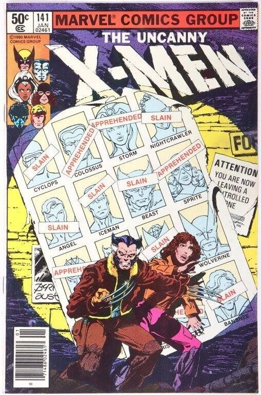Lot 212368: UNCANNY X-MEN #141 MARVEL 1981 1ST DOFP