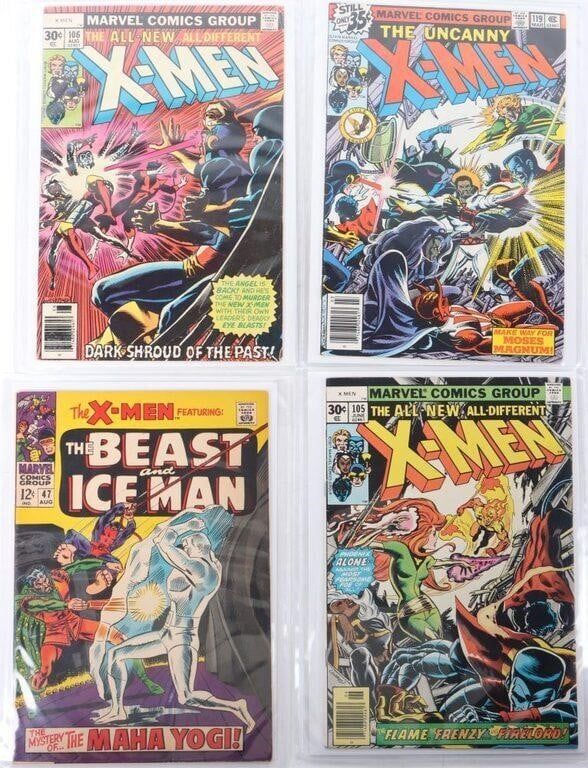 Lot 212370: ASSORTED KEY ISSUE UNCANNY X-MEN COMICS - (4)