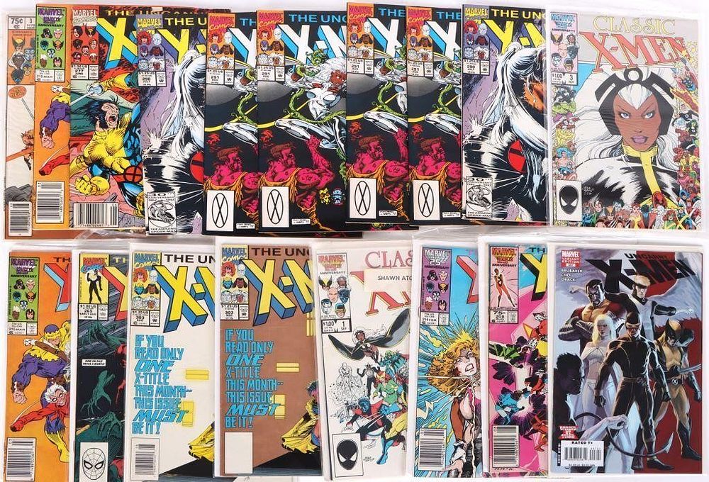 Lot 212371: VINTAGE X-MEN COMIC SUPER COLLECTION (18 BOOKS)