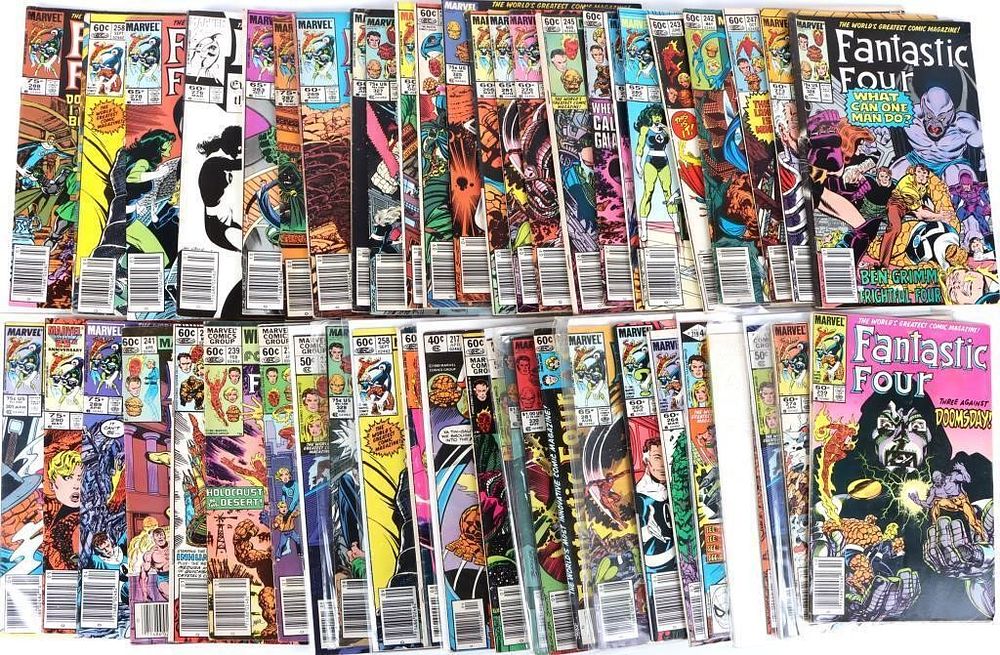 Lot 212372: VINTAGE FANTASTIC FOUR COMICS LOT OF 44