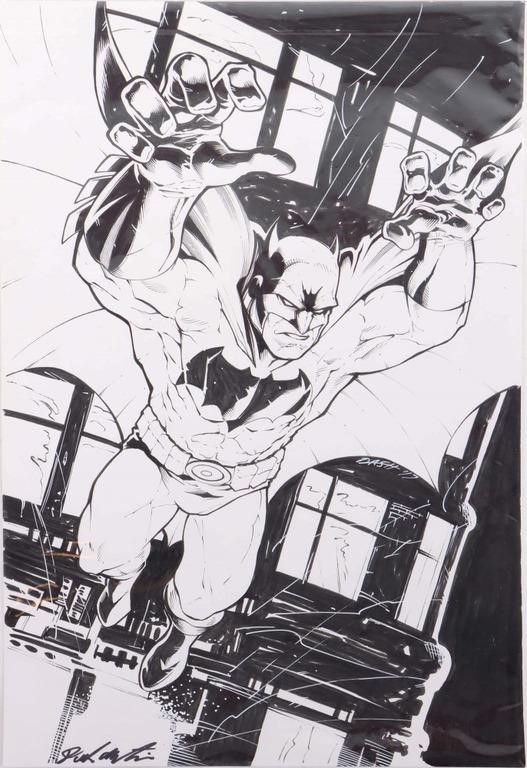 Lot 212374: "THE BATMAN" ORIGINAL SIGNED ART BY DASH MARTIN