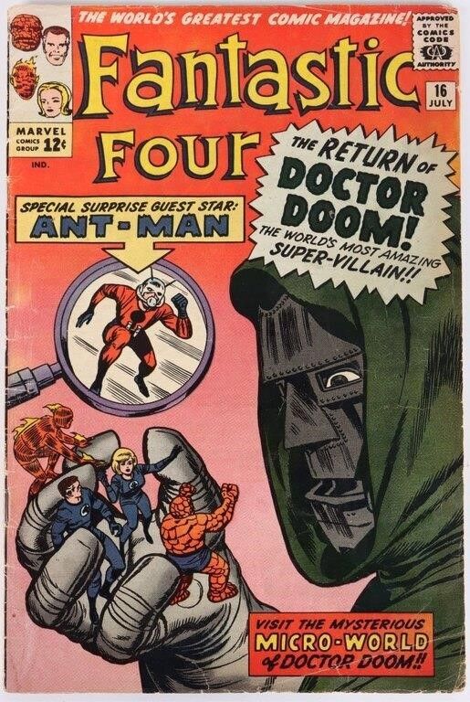 Lot 213152: FANTASTIC FOUR #16 SILVER AGE DOCTOR DOOM ANT MAN