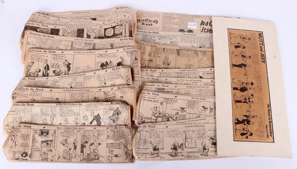 Lot 213164: ANTIQUE COMICS GUS MAGER MONK & MUTT AND JEFF (25)