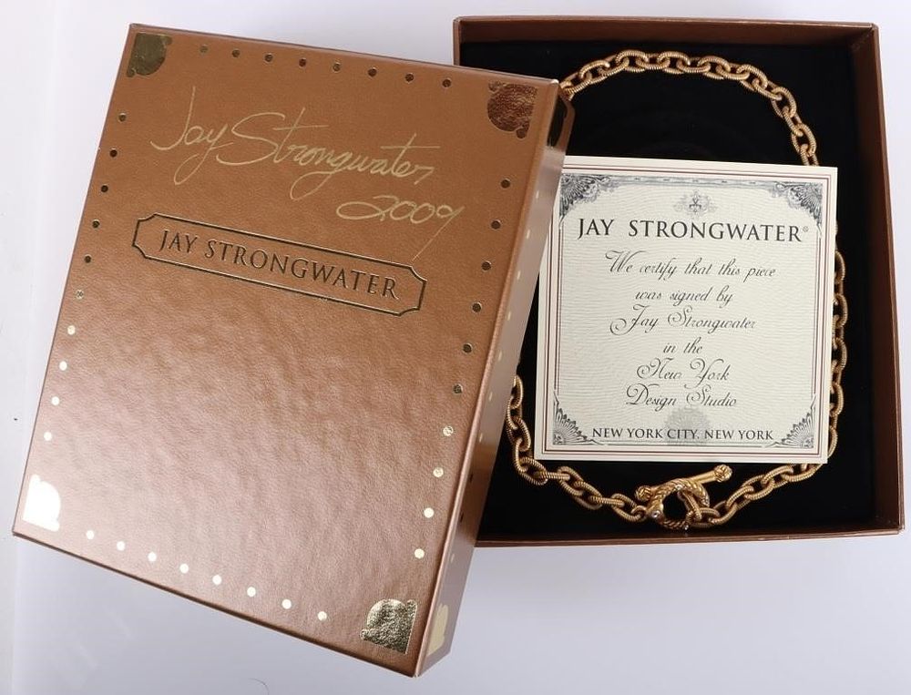 Lot 213203: JAY STRONGWATER GOLD-TONED NECKLACE W/ BOX