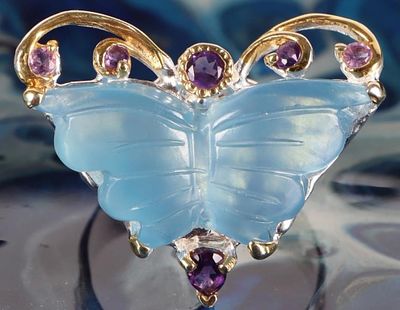 20CT AQUAMARINE AMETHYST STERLING SILVER RING. 20ct aquamarine amethyst sterling silver ladies 