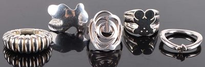 DESIGNER TOUS STERLING SILVER LADIES RINGS. Designer Tous sterling silver ladies rings. Rings 