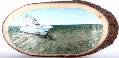 ROCHEZ-LOPEZ ORIGINAL KEY WEST 3-D PAINTING. Justo Roche-Lopez (Current) original Key West mixed 