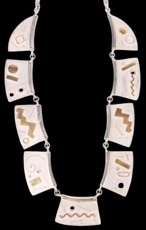 Lot 214184: DESIGNER ARDRA MODERN STERLING SILVER NECKLACE