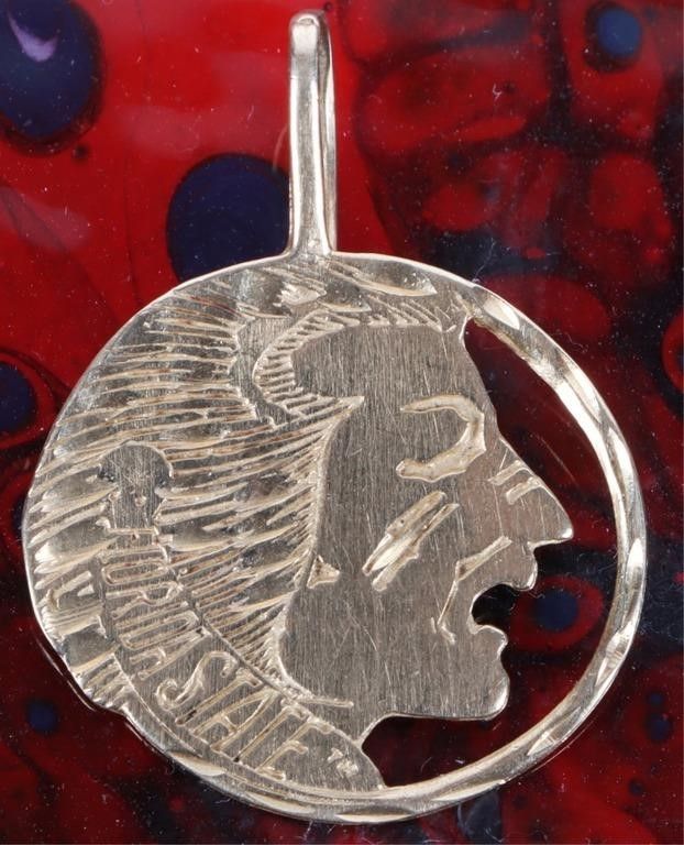 Lot 214222: 14K YELLOW GOLD FLORIDA STATE UNIVERSITY PENDANT