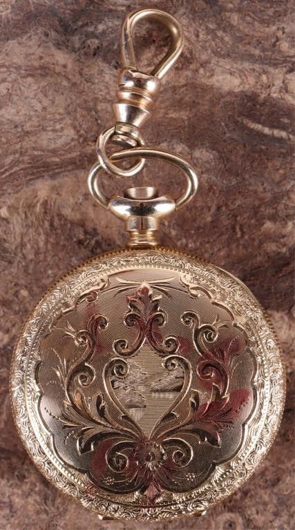 Lot 214255: WARRANTED 14K US ASSAY POCKET WATCH CASE