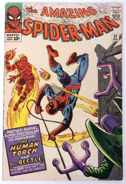 Lot 214352: THE AMAZING SPIDER-MAN #21 2ND ISSUE W/ BEETLE