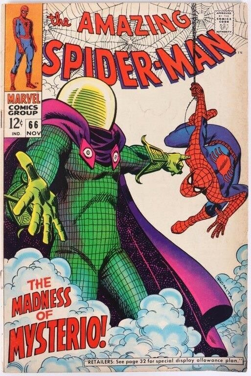 Lot 214353: AMAZING SPIDER-MAN #66 SILVER AGE MYSTERIO