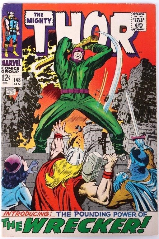 Lot 214357: THE MIGHTY THOR #148 1ST APPEARANCE OF THE WRECKER