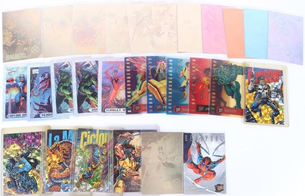 Lot 214364: VINTAGE 1990'S MARVEL COMIC CARDS COLLECTION (28)