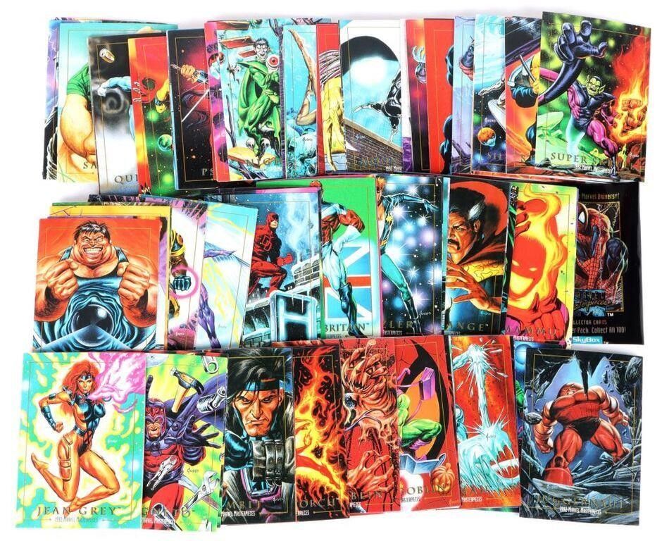 Lot 214365: 1992 MARVEL MASTERPIECES SKYBOX CARDS COMPLETE