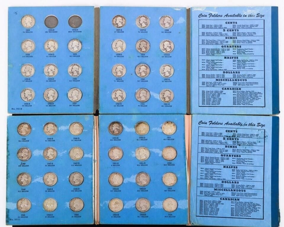 Lot 214400: NEAR COMPLETE WASHINGTON QUARTER 1932-1959 SET