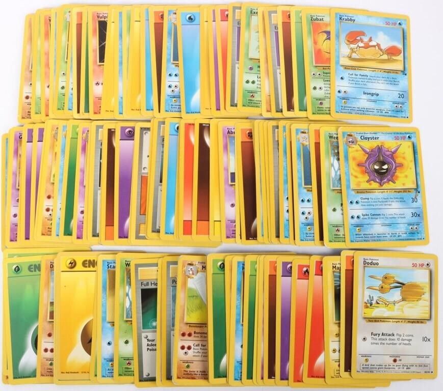 Lot 214406: POKEMON BASE SET OF ~100 TRADING CARDS