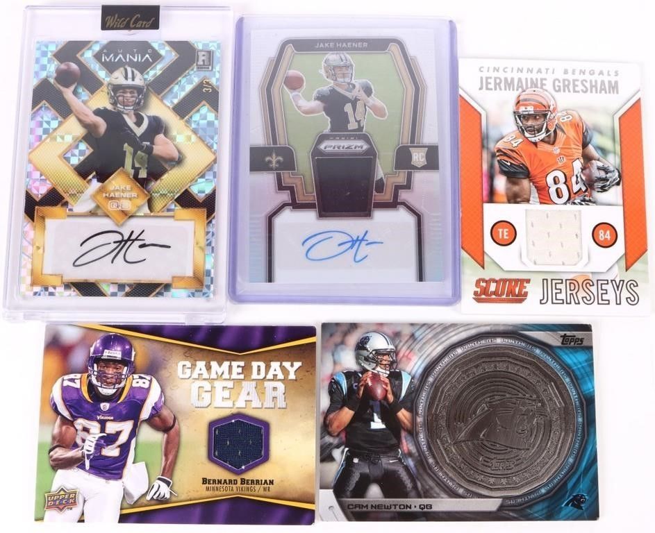 Lot 214415: NFL COMMEMORATIVE CARD COLLECTION - LOT OF 5