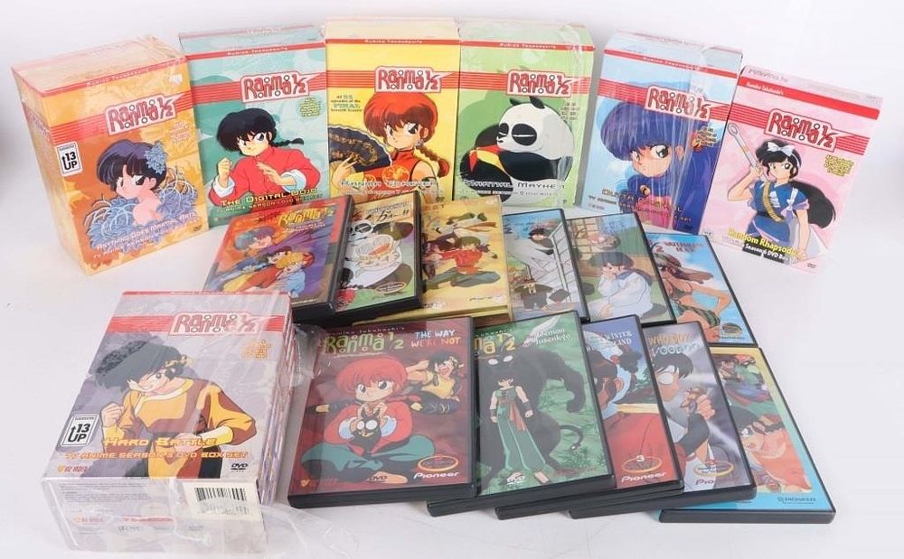 Lot 214418: RANMA 1/2 DVD BOX SET COLLECTION - 45 DISCS TOTAL