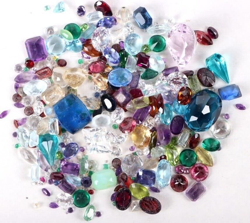 Lot 215245: 195CTW LOOSE ASSORTED SEMI-PRECIOUS GEMSTONES
