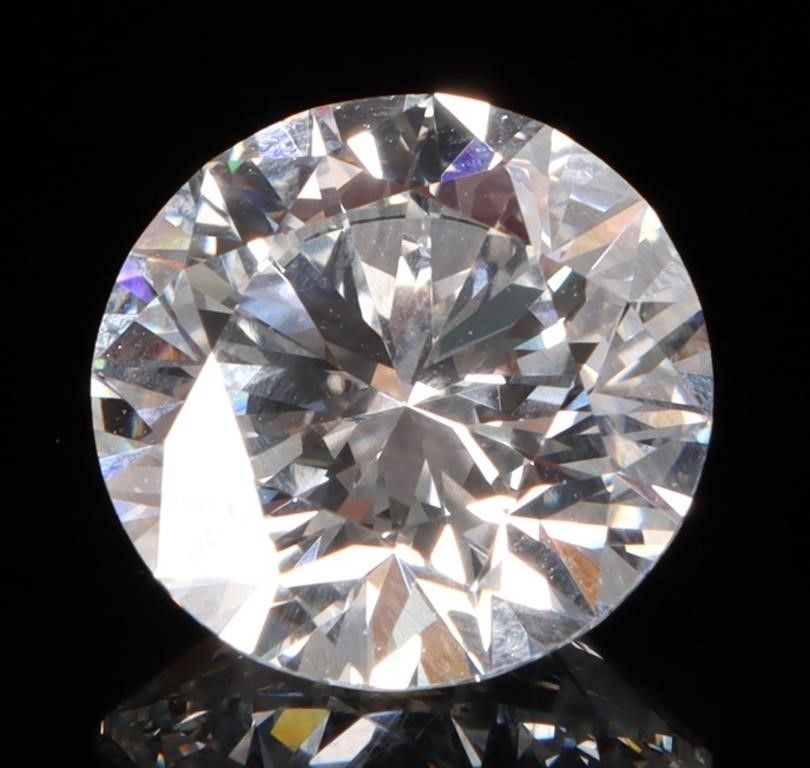Lot 215249: 5.07CT ROUND VVS2 LAB GROWN DIAMOND W/ IGI