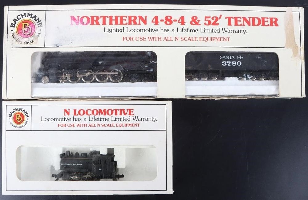 Lot 215355: BACHMANN N SCALE LOCOMOTIVES LOT OF 2 IN-BOX