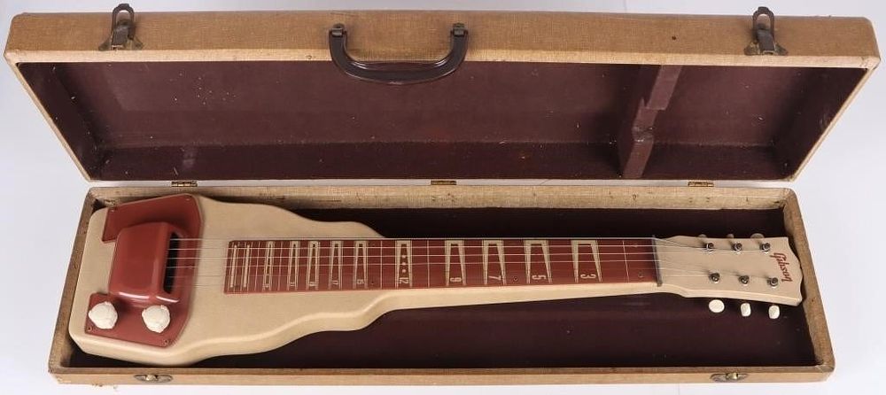 Lot 215365: VINTAGE GIBSON BR-9 LAP STEEL GUITAR 1951 W/ CASE